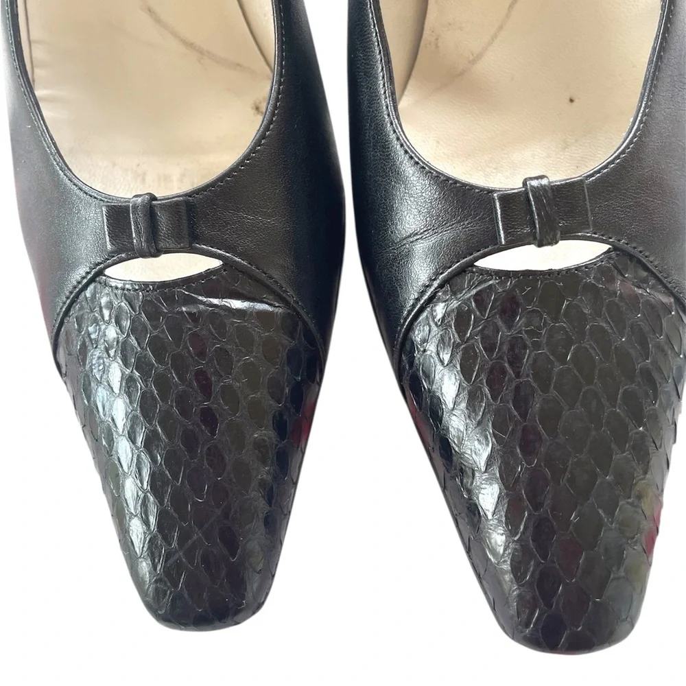 Salvatore Ferragamo Black Leather Women's Shoes